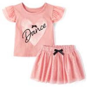Pink Dance Costume Set for Kids